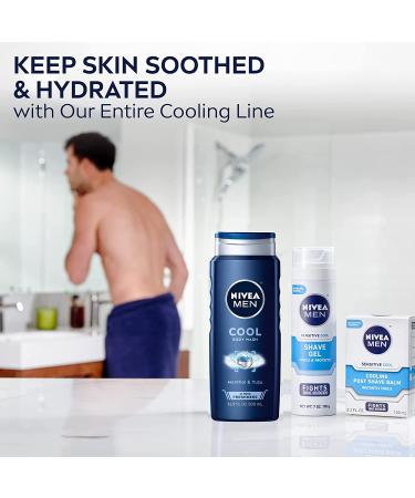 Nivea Men Sensitive Cooling Post Shave Balm - Soothing 3.3 fl oz (100 ml) for Irritation Relief - Buy Online on GoSupps.com