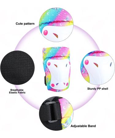 Kids Protective Gear Set with Knee Pads, Elbow Pads, Wrist Guards - Adjustable for Roller Skating, Biking - Ages 3-8, Boys and Girls - Includes Drawstring Bag - Buy Online on GoSupps.com