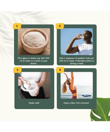  Cupplement Psyllium Fiber Powder 300 Grams - Organic Psyllium Husk - Premium Quality - Buy Online on GoSupps.com