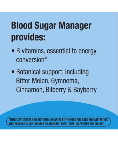 Nature's Way Blood Sugar Manager - 60 Tablets for Healthy Glucose Support - Buy Online on GoSupps.com
