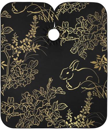 Waterproof Barber Cape - Cute Rabbit & Cheetah Haircut Bib for Men & Women | Unisex Hair Cutting Cape - Buy Online on GoSupps.com