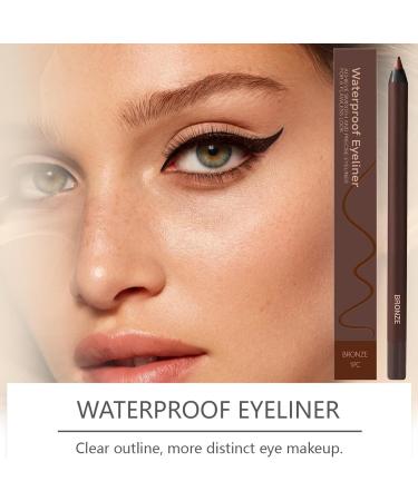 Anti-Smudge Eyeliner Pencil | Dual Function 24-Hour Waterproof Sharpener | Durable Eyebrow Pencil Sharpenable Ideal for Everyday Use and Travel - Buy Online on GoSupps.com