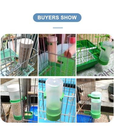 XISTEST 2PCS Automatic Bird Feeder & Water Dispenser Set for Cage - Ideal for Pet Parrots, Budgies, Lovebirds, Cockatiels - 140ml + 150ml Capacity - Buy Online on GoSupps.com