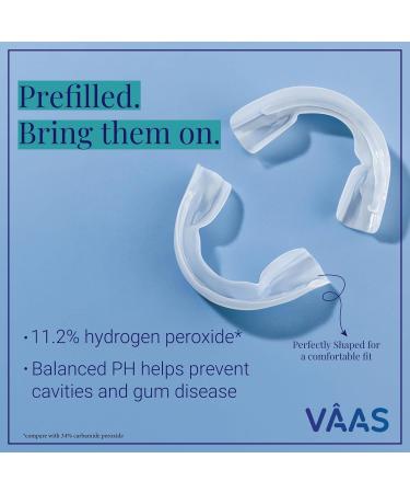 Everest VAAS Prefilled Teeth Whitening Trays 7-Day at-Home Teeth Whitening Kit with 11.2% Hydrogen Peroxide 14 Disposable Mint-Filled Trays 7-Day Treatment 14 - Buy Online on GoSupps.com