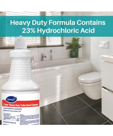 Buy CREW 04560 Heavy Duty Toilet Bowl Cleaner - Disinfectant with 23% HCI Mint Scent 32-Ounce - Rust & Lime Scale Remover - International Shipping Available - Buy Online on GoSupps.com