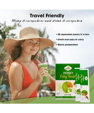 Visora Honey Celery Powder: Cleanse & Detoxify | Digestion & Immune Support | Antioxidant & Vitamin C Boost | Vegan (10 Servings) - Buy Online on GoSupps.com