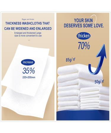 Soft Dry Wipes Facial Tissues - 100% Biobased Disposable Towels for Sensitive Skin Baby Care & Make-up Removal (60 Ct 2 Pack) - Ideal for Wet & Dry Use - Buy Online on GoSupps.com