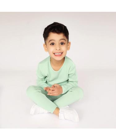 DreamBuy 20 Color Ribbed Pyjama/Loungewear Set | Unisex Boys & Girls 6-12 Months Seafoam - Buy Online on GoSupps.com