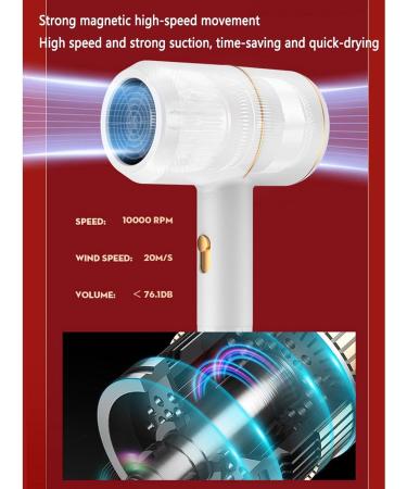 Hair Dryer Hairdryer Hairdryers for Women Travel Blow Dryer Hair Dryers Lightweight Hot and Cold Wind High Power Blu Ray for Student Dormitory Gift (7X14X26cm Black) 7X14X26cm Black - Buy Online on GoSupps.com