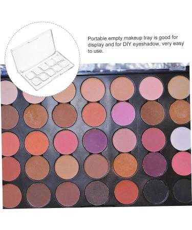 MERRYHAPPY MERRYHAPY Transparent Makeup Palette with Secure Closure Reusable Eyeshadow Lipstick Blush Organizer for DIY Storage - Buy Online on GoSupps.com