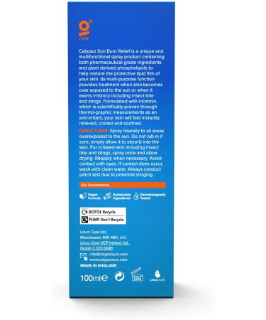Calypso Sun Burn Relief Spray - Fast Soothing Relief for Sunburned Skin - Buy Online on GoSupps.com