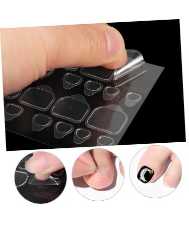 Beatifufu 20 Sheets Short Nails False Toenails for Big Toe Glue Nail Sticky Nail Tabs Nail Glue Stickers for Press on Nails Nail Adhesive for Press on Nails Press on Nails Medium - Buy Online on GoSupps.com