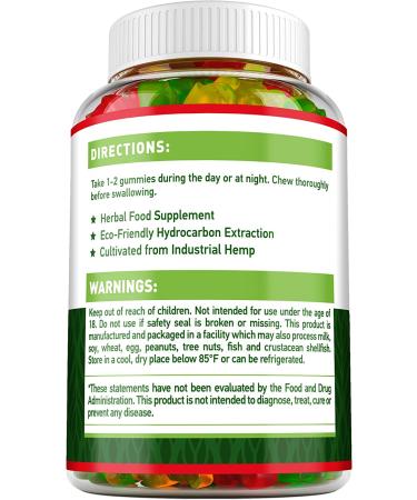 Maxibears Hemp Gummies with Vitamins B, E & Omega 3-6-9 - 60 High Potency Herbal Gummies - Buy Online on GoSupps.com