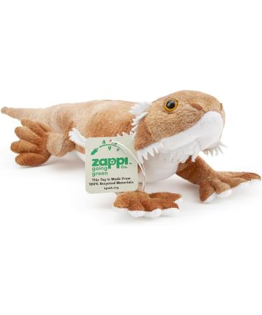 Zappi Co 100% Recycled Plush Bearded Dragon Toy - 34cm Soft Eco-Friendly Animal for Newborns - Buy Online on GoSupps.com