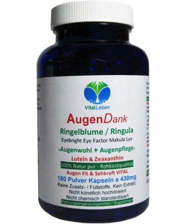 Ringle Flower Lutein & Zeaxanthin Eye Vitamins - 180 Capsules for Vision Care Retina & Macula Health | Pure Nature - No Additives - Buy Online on GoSupps.com