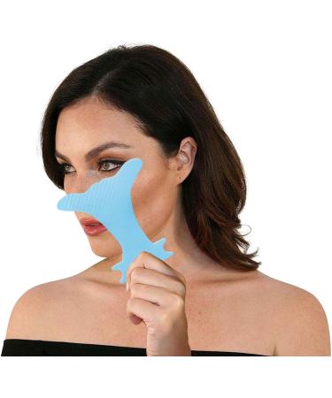 Eyebrow Mapping Accessory Convenient Measuring Tools Eyebrow Cosmetic Eyeliners Makeup Stencil For Women Girls Blue - Buy Online on GoSupps.com