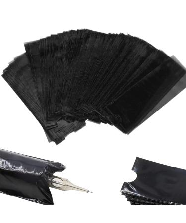 SOTICA Tattoo Pen Covers, 200PCS Machine Pen Sleeves Waterproof Disposable Black Bags Clear Pen Covers for Machine Pen 200pcs+black - Buy Online on GoSupps.com