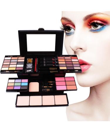 39 Colors Make up set teenagers girls Cosmetic Palette Set include Eyeshadow Palette Lipstick Blush Foundation Concealer Face Powder Mascara Lipgloss Brush for Every Woman 39PCS