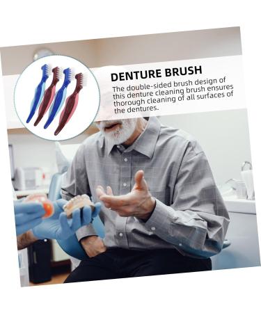Buy Minkissy 4-Piece Travel Toothbrush Set for Dentures - Soft Prosthesis Care Brushes - International Shipping Available - Buy Online on GoSupps.com