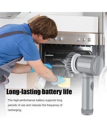 Handheld Electric Spins Scrubber - Electric Scrubber for Cleaning Bathrooms | Kitchen Cleaning Brush Tool Electric | Electric Cleaning Brush | for Kitchen Outdoor Cleaning Work Living Room Bedroom - Buy Online on GoSupps.com