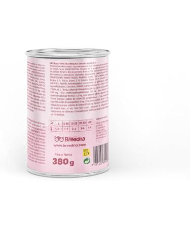 BREEDNA - Pack of 12 Cans of 380g of Wet Food with Lamb and Potatoes | for Young and Adult Dogs of All Breeds | Hypoallergenic Food without Cereals - Buy Online on GoSupps.com