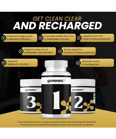 Geneomx 5-Day Liver & Gallbladder Cleanse Program with Lemon Juice Powder Malic Acid Magnesium & Vitamin C Scientifically Formulated Detox to Support Bile Flow Natural Function & Gallbladder Health - Buy Online on GoSupps.com