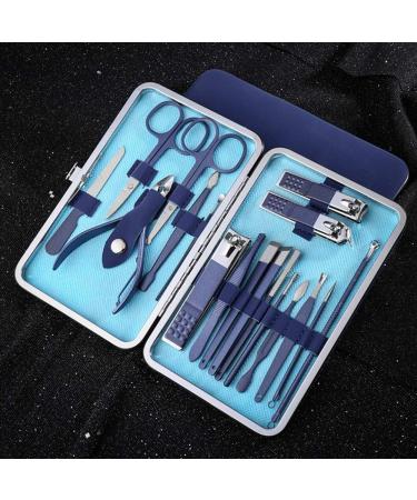 Adult Nail Clippers 18/12/10/7Pcs Cool Blue Matte Texture Stainless Steel Nail Clippers Set Beauty Pedicure Knife Professional Manicure Tool Set Nail Clippers (Color : 7206A) (7206d) - Buy Online on GoSupps.com