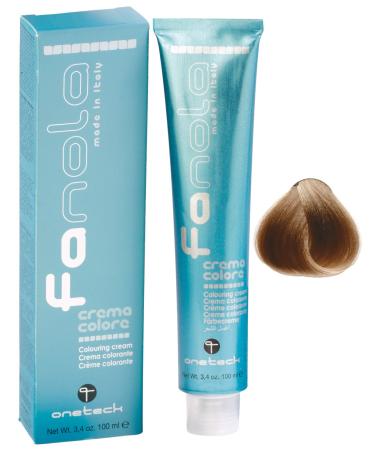 Fanola Cream Colore Colouring Cream 8.00 Light Blonde Intensive 100 ml Light Blonde Intensive 100 ml (Pack of 1)