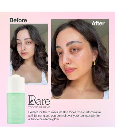 Bare By Vogue Gouttes bronzantes pour le visage L g re/moyenne Brillance ensoleill e personnalisable Infus es avec du th vert de la camomille et de l'extrait de grenade Pour une peau lisse L ger/moyen - Buy Online on GoSupps.com