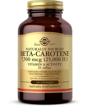 Solgar Oceanic Beta Carotene 25 000 IU - 180 Softgels | Premium Antioxidant Supplement - Buy Online on GoSupps.com