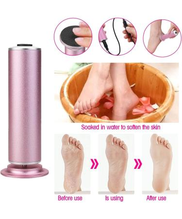 Ravifun Electric Callus Remover with Speed Controller and 60pcs Replacement Sandpaper Disk - Foot File Pedicure Tool for Dead Dry Cracked Skin Calluses - Buy Online on GoSupps.com