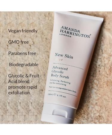 Amanda Harrington London New Skin Body Advance Glycolic Body Scrub - Exfoliate & Illuminate Your Skin | International Shipping Available - Buy Online on GoSupps.com