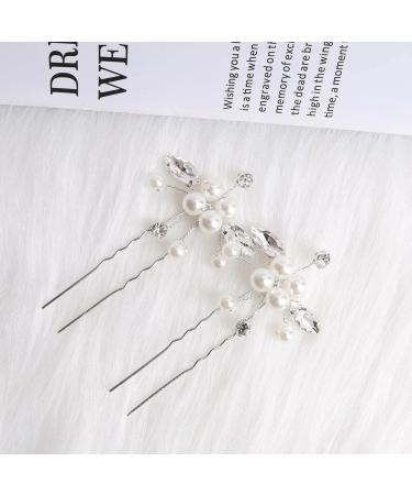 Shop Tseenyi Bridal Hair Accessories - Rhinestone Pearl Hair Clips & Crystal Hairpins for Weddings | Perfect Valentine's Day Gift - Buy Online on GoSupps.com
