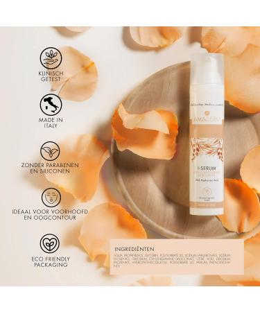Accessory Line Srl AMADERM ISerum 100ml Facial serum with 100 pure hyaluronic acid and vitamin E MADE IN ITALY Moisturizing and antioxidant serum for face and neck with plumping effect - Buy Online on GoSupps.com