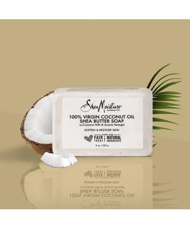 SheaMoisture Coconut Oil Shea Butter Soap 8 oz (4 Pack) | Cruelty-Free Skin Care - Buy Online on GoSupps.com