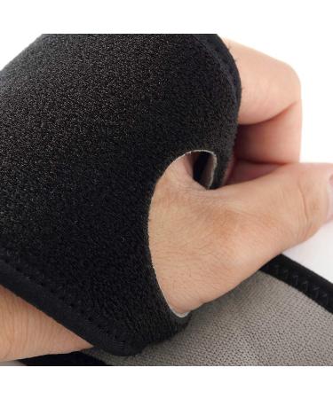 NeoTech Care Adjustable Compression Wrist Band, Elastic & Breathable Fabric, Support Wrap for Men and Women, Black, Size Medium - 1 Unit - Buy Online on GoSupps.com