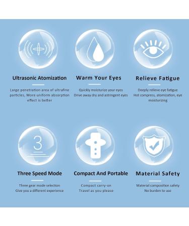 Eye Mister for Dry Eyes | Handheld Facial Hydrating Sprayer | Cool Eye Steaming Mister Travel Eye Drop Steamer for Women Girls Men Boys Eyes Skin Care Lencyh - Buy Online on GoSupps.com