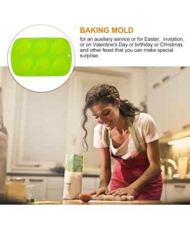 GRIRIW Cake Molds Silicone 1pc Easter Egg Cake Mold Soap Silicone Molds Silcone Molds Biscuits Mold 3D Top Hat Household 26.5X16.5CM Green - Buy Online on GoSupps.com