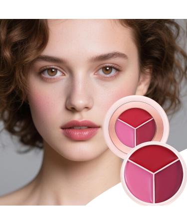 Cream Blush Palette Buildable Intensity Cream Face Makeup | Lip and Cheek Palette For Dates Travel Evenings Holidays Parties - Buy Online on GoSupps.com
