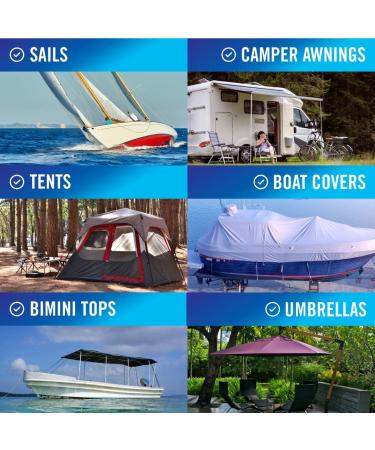 Repair Tape Fabric Repair Boat Covers Canvas Repair Tape Pop Up Camper RV Awning Repair Tape Tarp Canopy Tear & Vinyl Waterproof Bimini Tops Sail Air Mattress Patch Kit 30FTx3 Clear Heavy Duty - Buy Online on GoSupps.com
