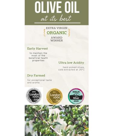 Biotopos Early Harvest Organic Premium Extra Virgin Olive Oil- Polyphenols- Koroneiki-Single Estate Greece 500ml - Buy Online on GoSupps.com