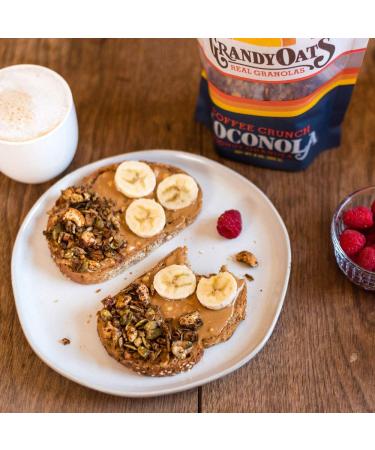 GrandyOats Coconola Gluten Free Granola - Organic, Non-GMO, Paleo, Low Carb & Sugar (Coffee Crunch, 1 Pack) - Buy Online on GoSupps.com