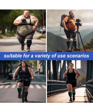 Plus Size Compression Sock For Men and Women: Graduated Compression Stockings for Support Flight Travel Running Pregnancy Sports Edema Nurses Athletic 20-30 mmHg 1Pairs Electrocardiogram 3XL - Buy Online on GoSupps.com