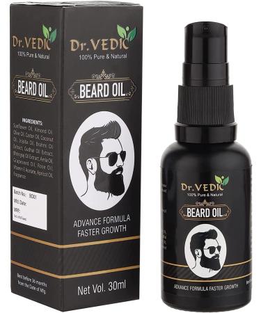 Zanto Dr.Vedic Bart Hair growth oil for faster beard growth and thicker looking beard |Beard oil for happy and uneven beard (30 ml)