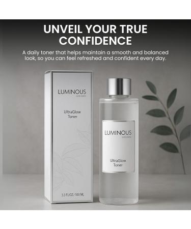 Relumins Luminous UltraGlow Toner - Oil-Control Facial Toner for Smooth Matte Skin Texture Refreshing Daily Toner for Clean Balanced Complexion Ideal for Normal to Oily Skin Types - 100mL - Buy Online on GoSupps.com