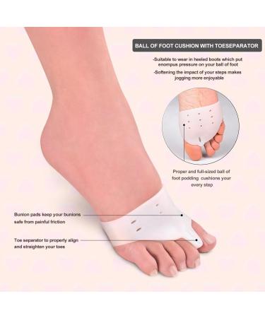 Magichome Toe Spreader - Hallux Valgus Correction Hammer Toe Splint & Bunion Relief | Comfortable White Design for All-Day Comfort - Buy Online on GoSupps.com