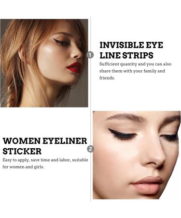 Angoily 36 Pairs Glitter Eyeliner Eye Line Strip Instant Reusable Double Eyelid Tapes Applique Flash Miss - Buy Online on GoSupps.com