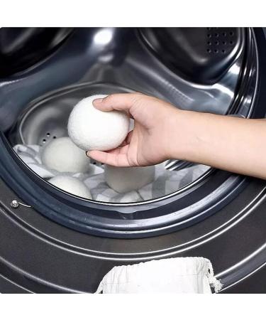Glomora 6-Pack Wool Dryer Balls - Reusable Fabric Softener Made Of Natural Wool - Reduces Wrinkles and Drying Time - Ideal for Home Use - Buy Online on GoSupps.com