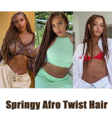 LPARMJIT 24 Afro Twist Hair - Pre-separated Kinky Marley Extensions (8 Packs) for Soft Butterflying Styles - 30# Color - Buy Online on GoSupps.com