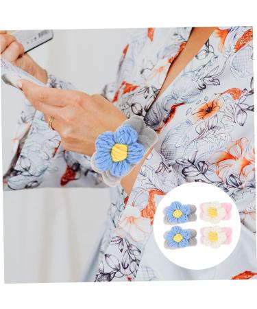 Healeved 2paires Bracelets lastiques Peluche Pour Lavage Visage Avec Motif Cartoon De Bracelets Absorbants Pour Filles - Buy Online on GoSupps.com